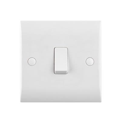 Saxby CE270 Curved Edge 20A 1G DP Switch