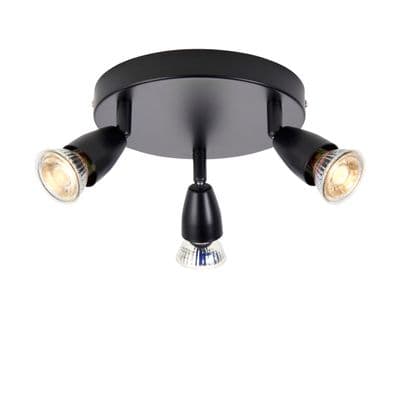 Saxby Lighting 101330 Amalfi 3x Light Round Black 35W
