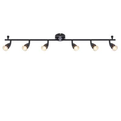 Saxby Lighting 101332 Amalfi 6x Light Bar Black 35W