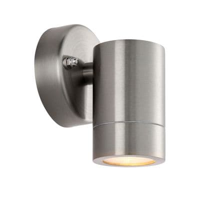Saxby Lighting 101349 Palin 1x Wall Light Marine Grade IP65 7W Brushed Stainless Steel