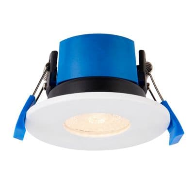 Saxby Lighting 112551 ShieldPro 4CCT Dual Wattage - Single IP65 7W Matt White