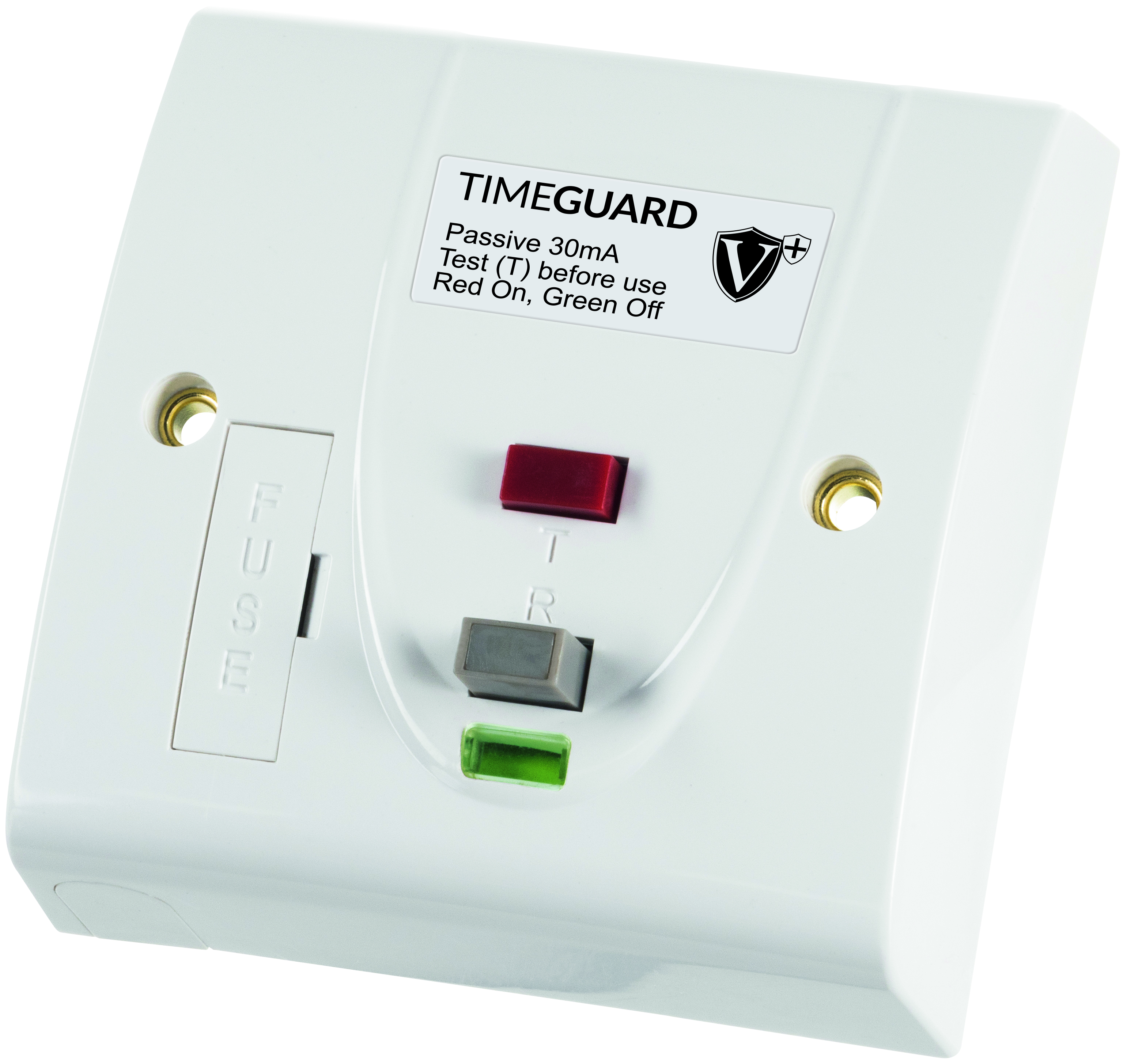 Timeguard RCD10WPVN Valiance RCD Protected Single Gang White Fused ...