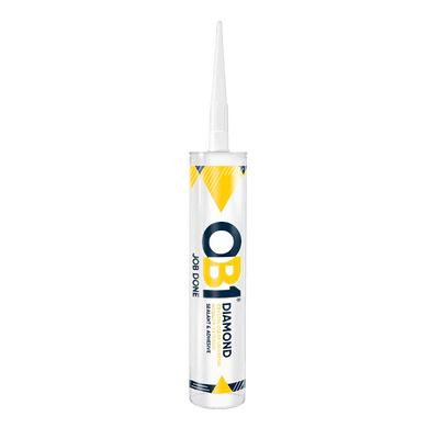Unicrimp OB1DUSA290CC OB1 Crystal Clear Multi-Surface Sealant & Adhesive Clear 290ml Cartridge