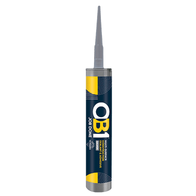 Unicrimp OB1SCS290S Silver OB1 Multi-Surface Sealant & Adhesive 290ml