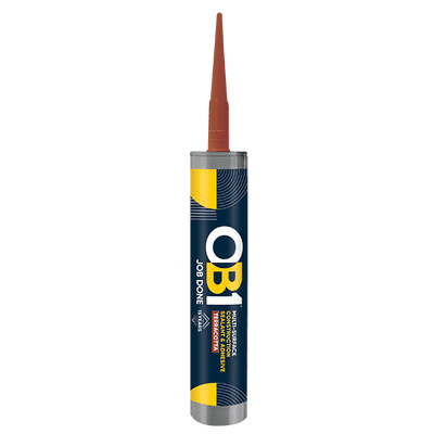 Unicrimp OB1SCS290T Terracotta OB1 Multi-Surface Sealant & Adhesive 290ml