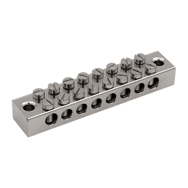 Unicrimp QBTB8 8 Way Brass Earth Bar 1PK5
