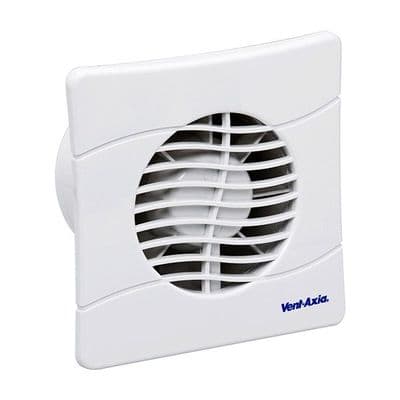 Vent-Axia 436532A Extractor Fan with Backdraught Shutters and Timer BAS100SLT