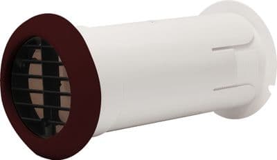 Vent-Axia 472319 100mm Internal Fit Wall Kit With Brown Grille