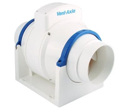 Vent Axia ACM100T Mixed Flow In-Line 100mm Extractor Fan With Timer (17104020)