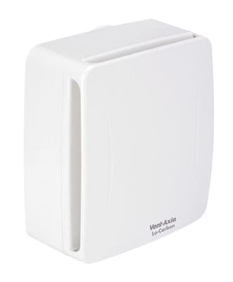 Vent-Axia Lo Carbon Quadra HTP 439181 Extractor Fan with Humidistat, Timer and Pull Cord