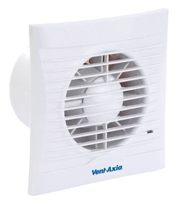 Vent-Axia SILHOUETTE 100T 454056 100mm Extractor Fan with Shutters and Timer