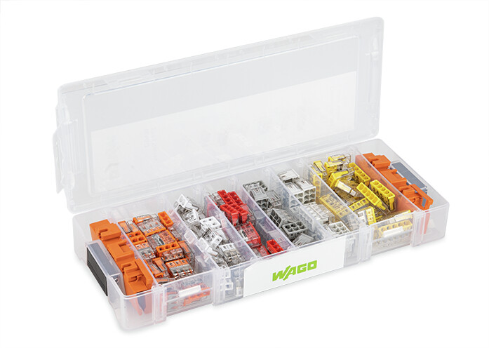 WAGO 887-800 Connector Kit Including 2773 Series And Mounting Carrier (115 Pieces)
