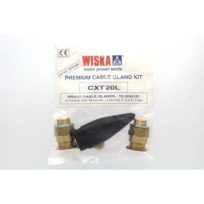 Wiska CXT20L SY Armoured Cable Outdoor Gland Pack 6.5-13.9mm