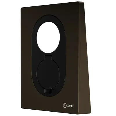 Zaptec ZM000766 Replacement Front Cover for Zaptec Go - Wood Brown