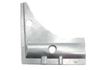 Closing panel under left front suspension