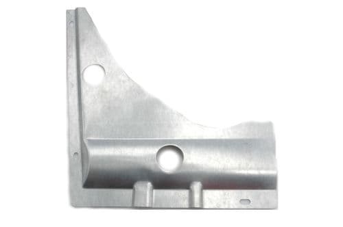 Closing panel under left front suspension