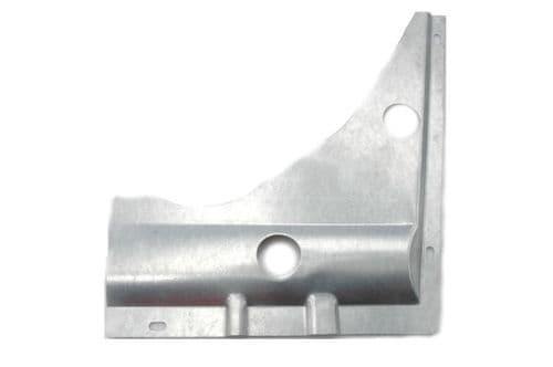 Closing panel under right front suspension