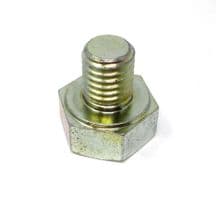 Coolant drain plug on block