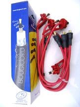 HT lead set, DS IE / H Van 63> , original Bougicord as fitted by Citroen.