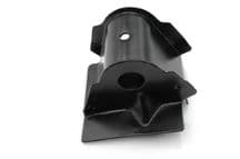 Left rear bumper mounting bracket on body