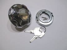 Locking fuel cap - chrome finish
