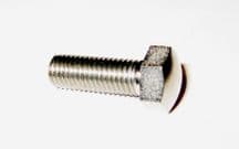 M7 x 30 stainless steel set screw with domed polished head