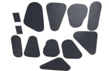 Membrane set for sealing doors