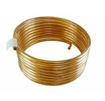 Metal fuel line under floor