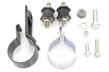 Mounting set for front part of exhaust