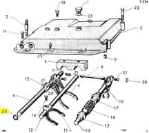 O ring seal, semi-auto selector shaft