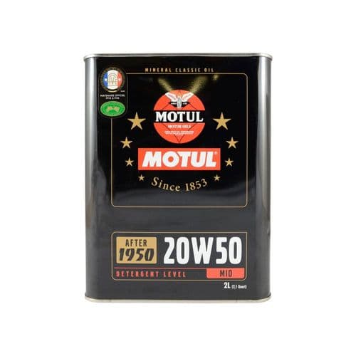 OUT OF STOCK Motul Classic 20W/50 in metal can