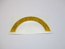 OUT OF STOCK Sticker for breather on rocker cover