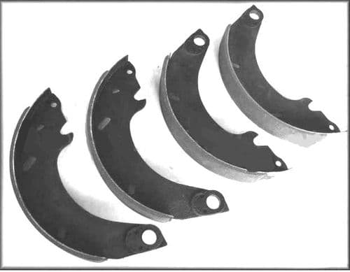 Rear brake shoe set, after February 1962