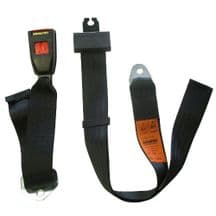 Rear centre lap belt - black modern type