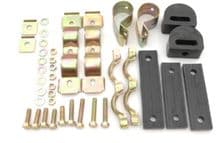 Rear exhaust mounting set