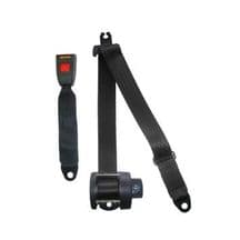 Rear inertia reel seat belt - black modern type