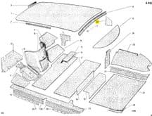 Rear side interior trim panel pair - non Pallas / ID
