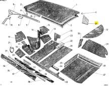 Rear side interior trim panel pair - Pallas