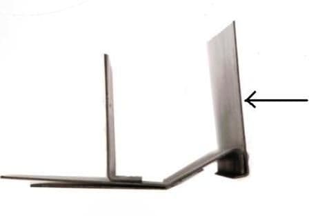 Repair section for vertical outer sill - left side