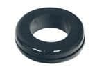 Rubber grommet for wiring at top of front wing