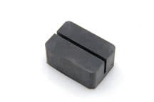 Silencer mounting rubber with slot