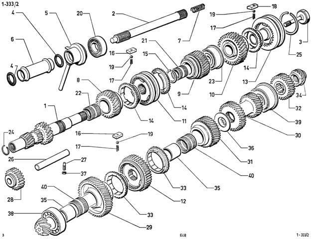 Spring for gearbox input shaft