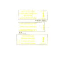 Sticker for Steel Brake Fluid Reservoir