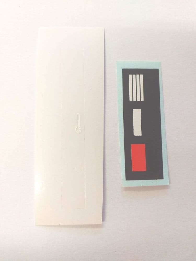 Temperature gauge sticker set