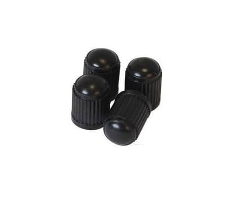 Valve cap, plain, set of 4