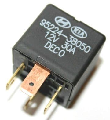 ✅ HYUNDAI MATRIX & KIA 4 PIN DECO BLACK RELAY 9522438050 / 12v / 30A