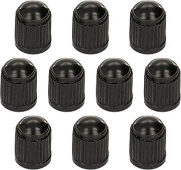 10Pcs Tyre Valve Cap / Plastic Dust Caps / Cover Black for Universal Fit Schrade