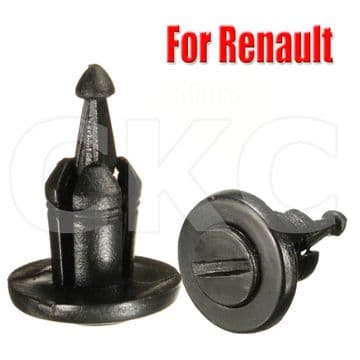 10x Front Bumper & Trim Fastener Clips for some Renault Clio, Megane, Scenic