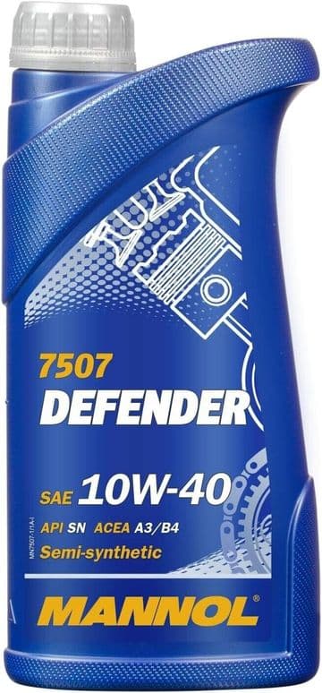 1L MANNOL Defender Semi-Synthetic Engine Oil A3/B4 10W-40 VW 501/505 MB 229.1