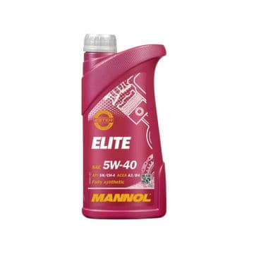1L Mannol Elite 5W40 Engine Oil Fully Synthetic ACEA A3/B4 MB229.5 VW 502/505